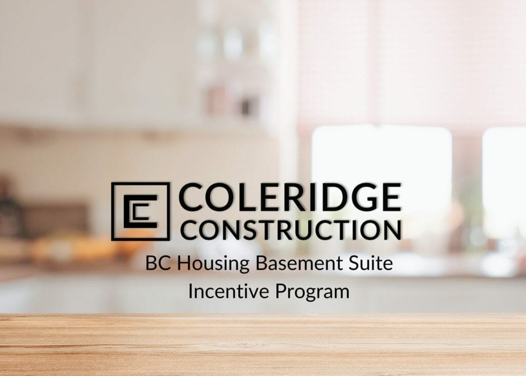 Coleridge Construction B&W Logo - BC Housing Basement Suite Incentive Program